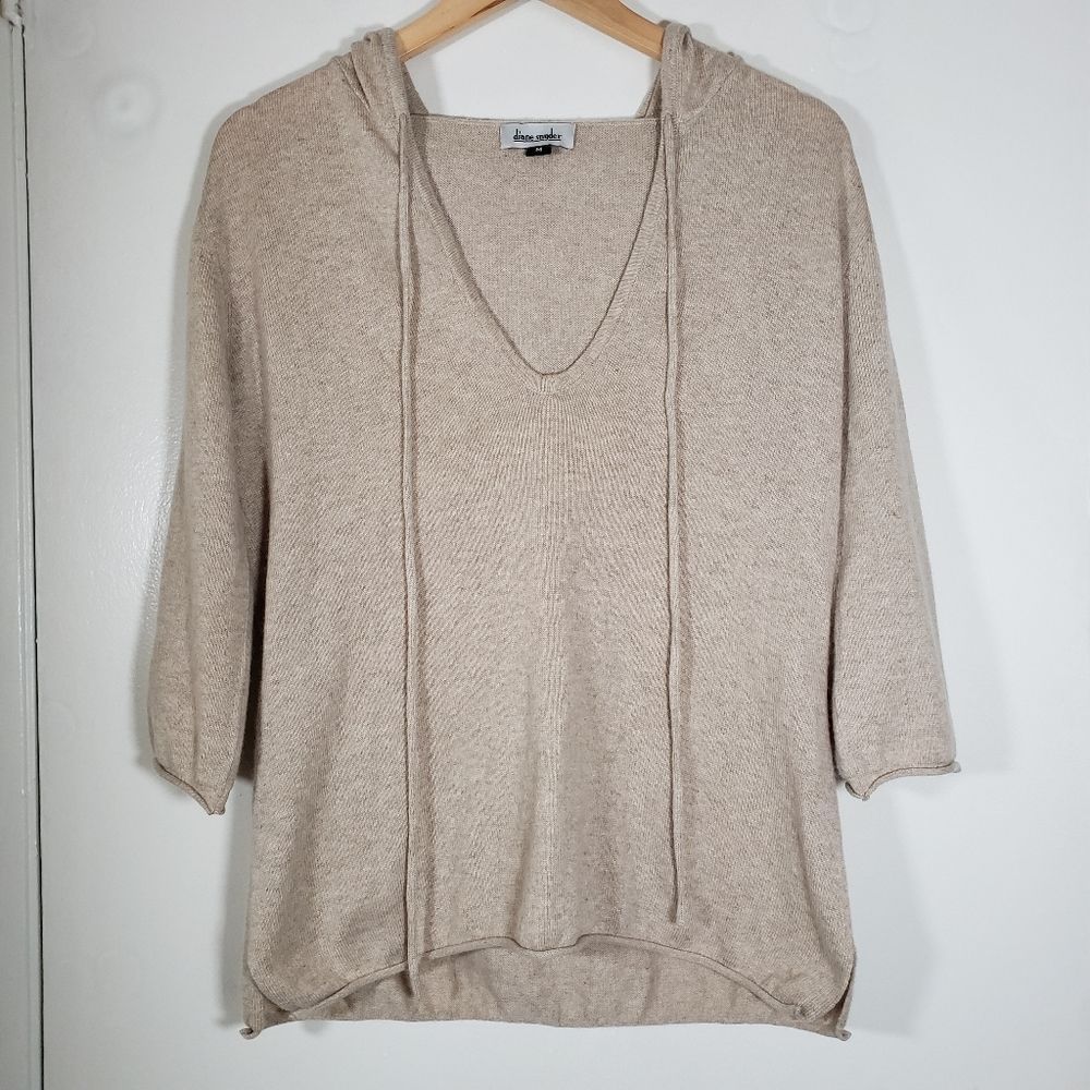 Beige V-Neck Sweater